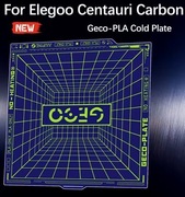 elegoo centauri carbon - płyta GECO , druk PLA bez grzania stołu