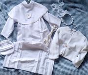 Alba dla dziewczynki r.3 komunia Święta wianek bolerko torebka