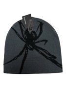 Szara czapka zimowa retro vintage Pająk 90s 80s nike adidas streetwear