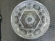 Patera kryształowa bogato zdobiona - 29cm