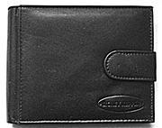 Męski portfel skóra naturalna - klasyczny z klapką