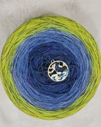 Włóczka ombre 3 nitki  + nitka lurex bawelna akryl 1300 m