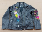 Kurtka ekoskórza dla dziewczynki 12 lat,152cm