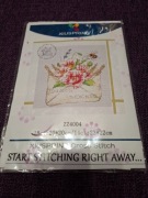 Zestaw do haftu krzyżykowego cross stitch Kwiaty w kopercie 