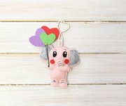 Breloczek różowy słonik - 33