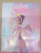 KSIĘŻNICZKA. BALONY FOLIOWE. ZESTAW DO PRZEBRANIA 3 CZĘŚCI