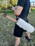 Kołczan na strzały ze skóry króliczej 