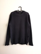 Bawełniany bluzo-sweter M granatowy louis feraud 100% cotton 