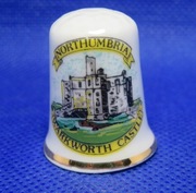 Naparstek Kolekcjonerski Porcelanowy Northumbria Zamek