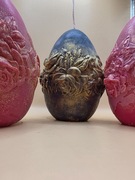 wielkanocne jajo  królik świeca