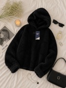 Czarna  bluza Reebok z kapturem