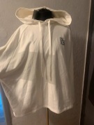 ZARA szeroka bluza z kapturem wdzianko casual dresy oversize napisy duża