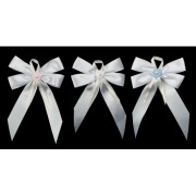 Profitka KOKARDA stroik na ŚWIECĘ ozdoba GROMNICA i ŚWIECA DO CHRZTU