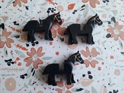 Lego Castle czarny koń vintage 