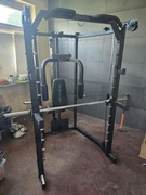 Tunturi Smith Machine SM80+ ławeczka+sztanga olimpijska 20kg+ Obciązenie