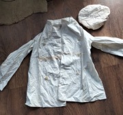 Kucharz C.A. fartuch + czapka, 1955r , prawy/ lewy