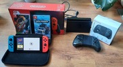 Nintendo Switch Plus akcesoria: Pad, Etui, Dwie gry