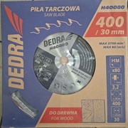 Piła tarczowa z widiowa 400/30 80 zębów  Dedra