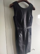 Nowa czarna sukienka z eko skóry z wstawkami z koronki Only 34 XS 