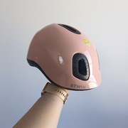 Kask dziecięcy Btwin 44-49 cm 2xs różowy łososiowy 