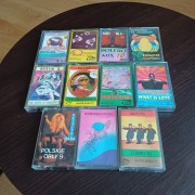 KASETY MAGNETOFONOWE - ZESTAW - DISCO-BIESIADA-POP- 11 SZTUK -