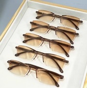 Okulary +2 do czytania wytrzymałe bez ramkowe elastyczne zauszniki