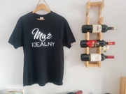 Koszulka czarna z napisem  Mąż idealny  