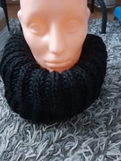 Komin szal damski czarny 