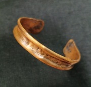 Unikalna ręcznie robiona miedziana bransoleta damska 100% czysta miedź