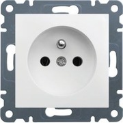 HAGER WL1020 LUMINA2 Gniazdo pojedyncze 2p+z białe 