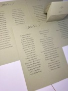 Plan stołów na kartkach a4