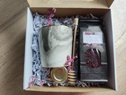 MINI BOX zestaw prezentowy K&H dla Niej Duży Kubek Szary Marmurek prezent