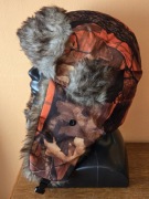 Zimowa Czapka myśliwska Uszanka Papacha na polowanie zbiorowe Hubertusa.