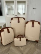 Zestaw włoskich walizek komplet Dielle Vintage Retro