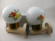 2 kinkiety ścienne łazienkowe z okresu PRL, E27