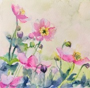 Akwarela 21x21 - "Ich zwiewność"