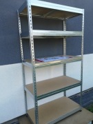 Regał Warsztatowy 192x100x50 cm 5P/300 kg, Ocynk 