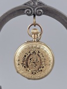 Złoty zegarek -  wisior 585 14k 33 mm 26 gram 1890 rok