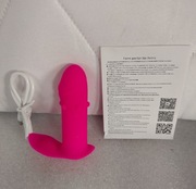 Wibrator z masażem łechtaczki i aplikacją na telefon 