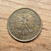 5 groszy 1991 r. W dobrym stanie 