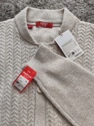 Esprit New York sweter męski XL zapinany na guziki plus size