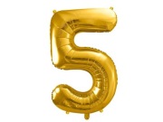 Balon Foliowy 5 ZŁOTY 100cm