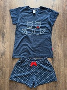 Piżama damska Muzzy 36 S komplet góra dół kotki 100% bawełna