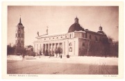 WILNO- Katedra z dzwonnicą. Fot. Jan Bułhak 1929
