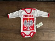 Body niemowlęce z orłem rozmiar 62, 68 nowe