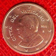 WATYKAN  2015 2 CENTY UNC !!!!!!!!!!