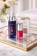 Zestaw L'Oreal serum Revitalift retinol lakier do paznokci kosmetyczka