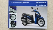 Oryginalna instrukcja Honda SH300 / A,etui,język polski