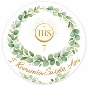 Opłatek na tort Pierwsza Komunia 