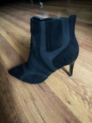 Czarne botki na szpilce roz.39 Mohito